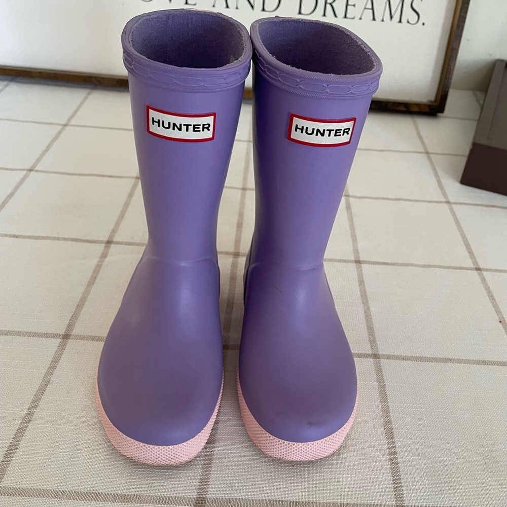 Hunter Boots Girls Size 10 🦄